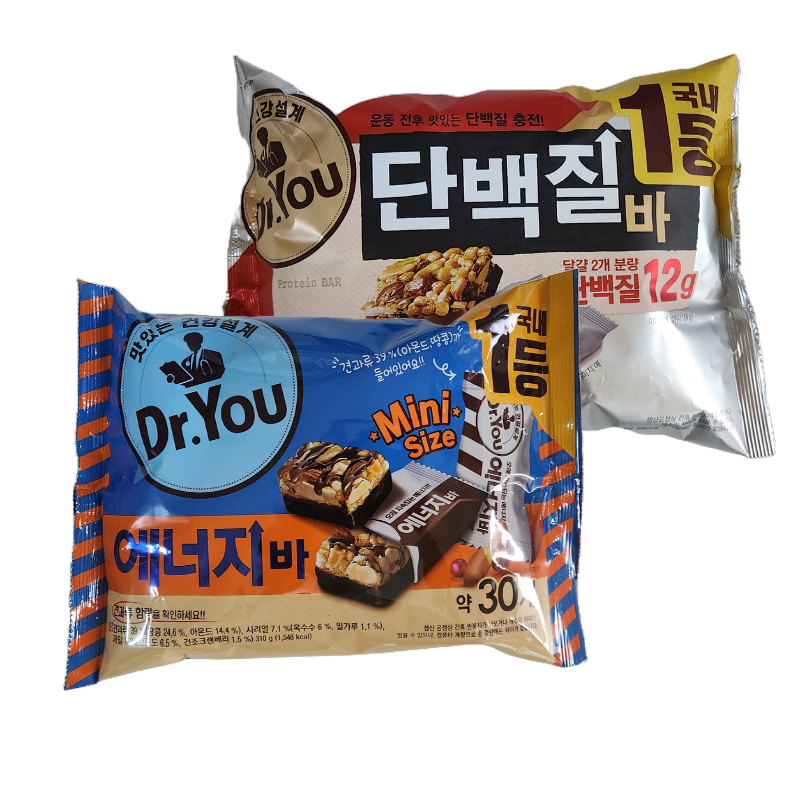 오리온 닥터유 에너지바 미니 310g+단백질바 미니 324g 15,500원