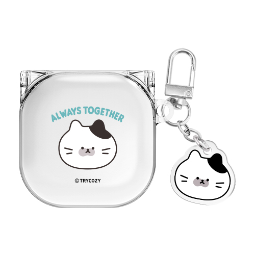 야옹이 투게더 버즈라이브/버즈프로/버즈2/버즈2프로/버즈FE(공용) 클리어 케이스 키링 세트 8,900원