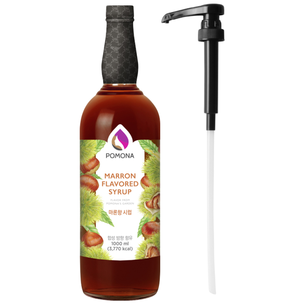 포모나 마론향 시럽 1L + 전용 시럽펌프 세트 16,990원
