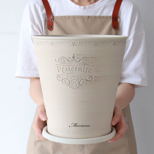 모리앤 쁘레따 빈티지 원형 플라스틱분 + 받침 2526, 베이지, 1개 15,900원