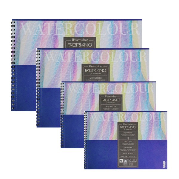 (삼원) 파브리아노 뉴워터칼라 스케치북 스프링 중목 300g 12매 16,200원