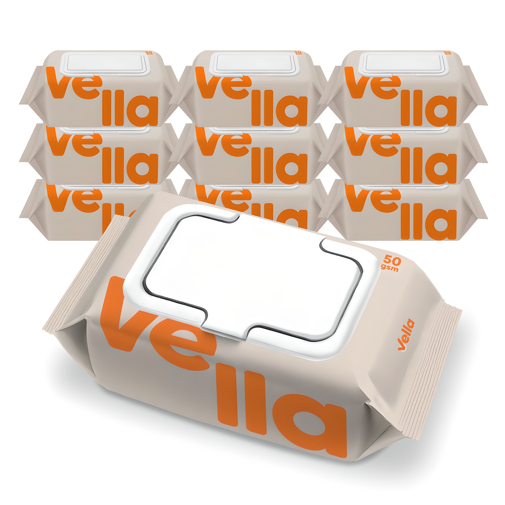 벨라 에센스 엠보싱 물티슈 캡형, 10개, 100매, 50g 11,200원