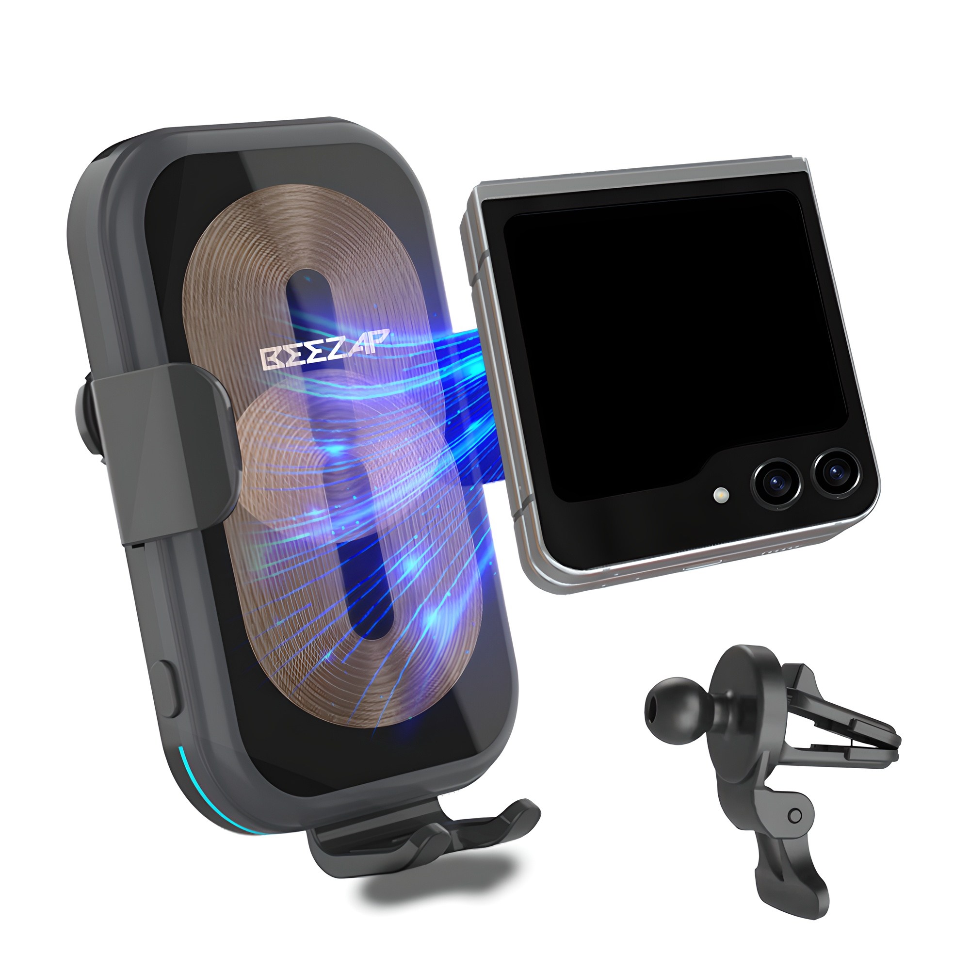 비잽 20W 듀얼코일 차량용 고속 무선충전 거치대 27,700원