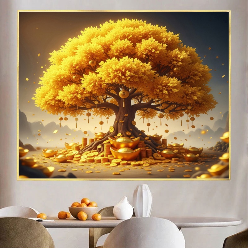 보석십자수 캔버스형 금전수 diy 50 x 40 cm, 1세트, CH024 23,800원