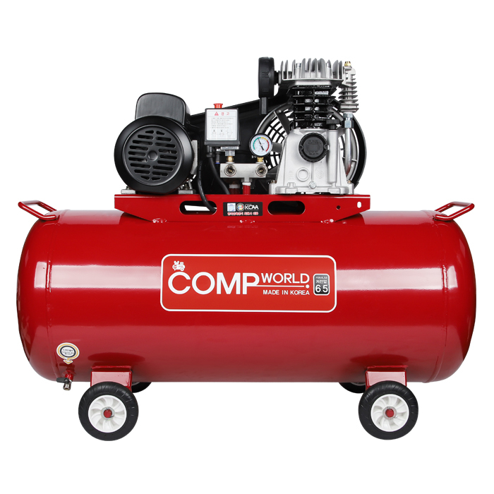 콤프월드 소형 콤푸레샤 6.5마력 120리터 에어콤퓨레샤 추천, 1개 1,020,100원