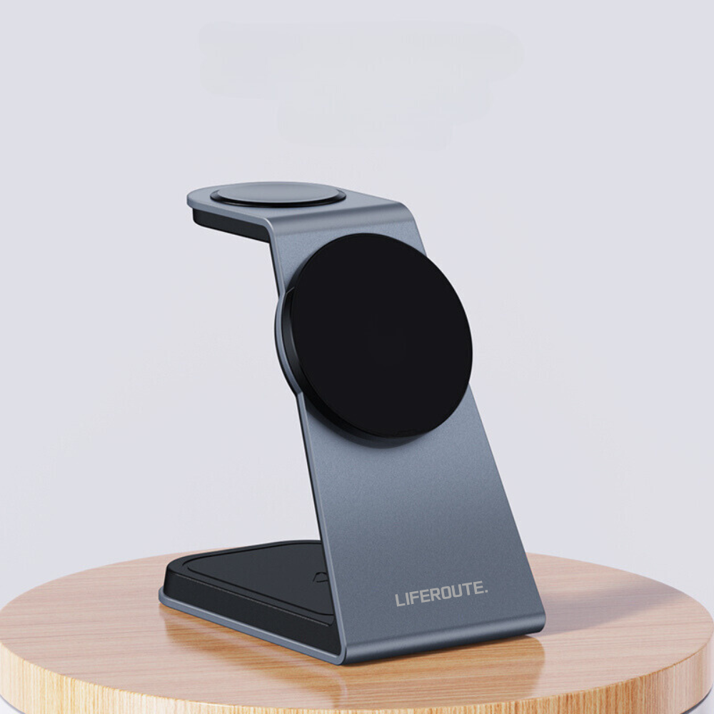 라이프루트 3in1 맥세이프 15W 고속무선충전기 알루미늄 발열없음 충전스탠드 애플워치 아이폰 에어팟 17,000원