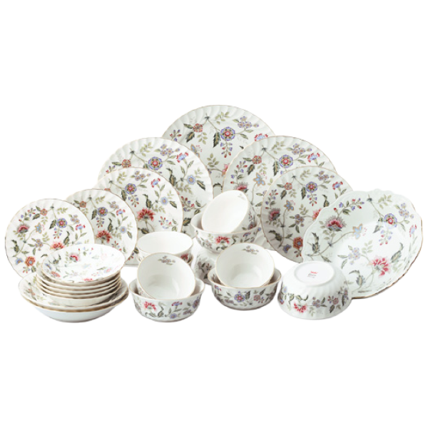 게이또 버킹검 5인 홈세트 25P 빈티지 앤틱 신혼 그릇 식기 세트, 25세트, 화이트, 홈세트 567,600원