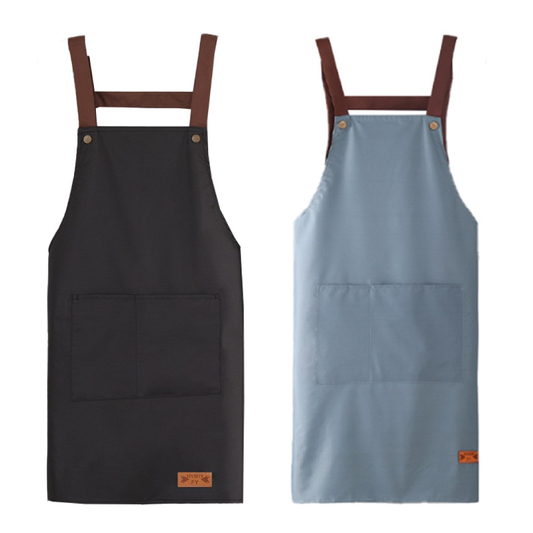 아워리빙 심플리 방수 앞치마 에이프런 1+1, 1세트, 블랙+블루 6,500원