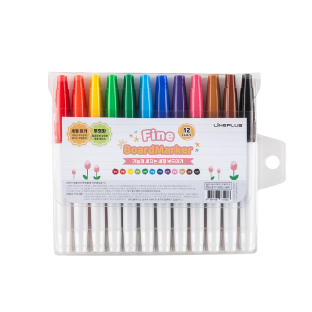 라인플러스 파인 세필 보드마카 12색 세트 6,560원