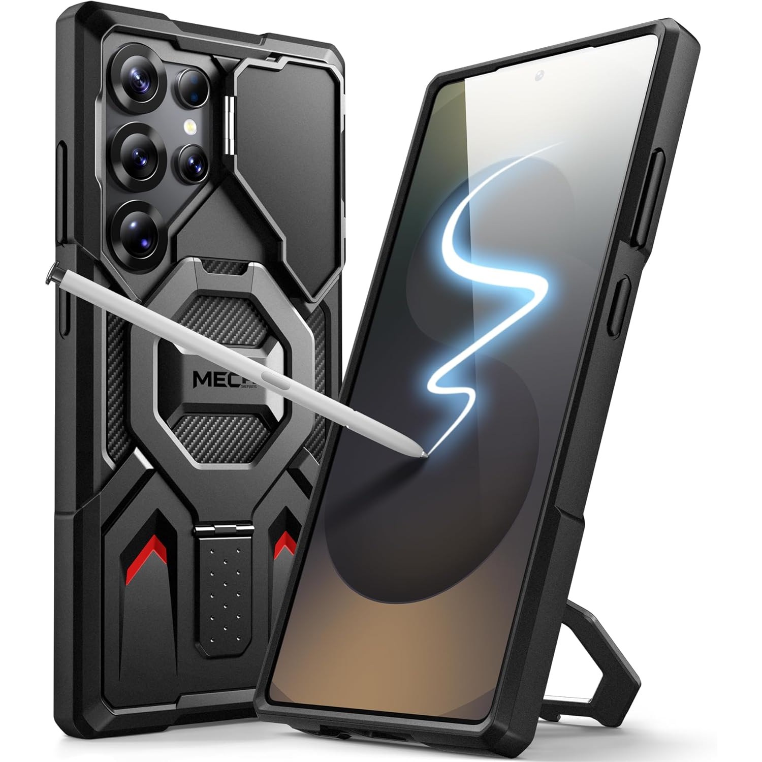 모보시 마그네틱 호환 프라이버시 액정보호 필름 내장 카메라 보호 링 스탠드 휴대폰 케이스 48,000원