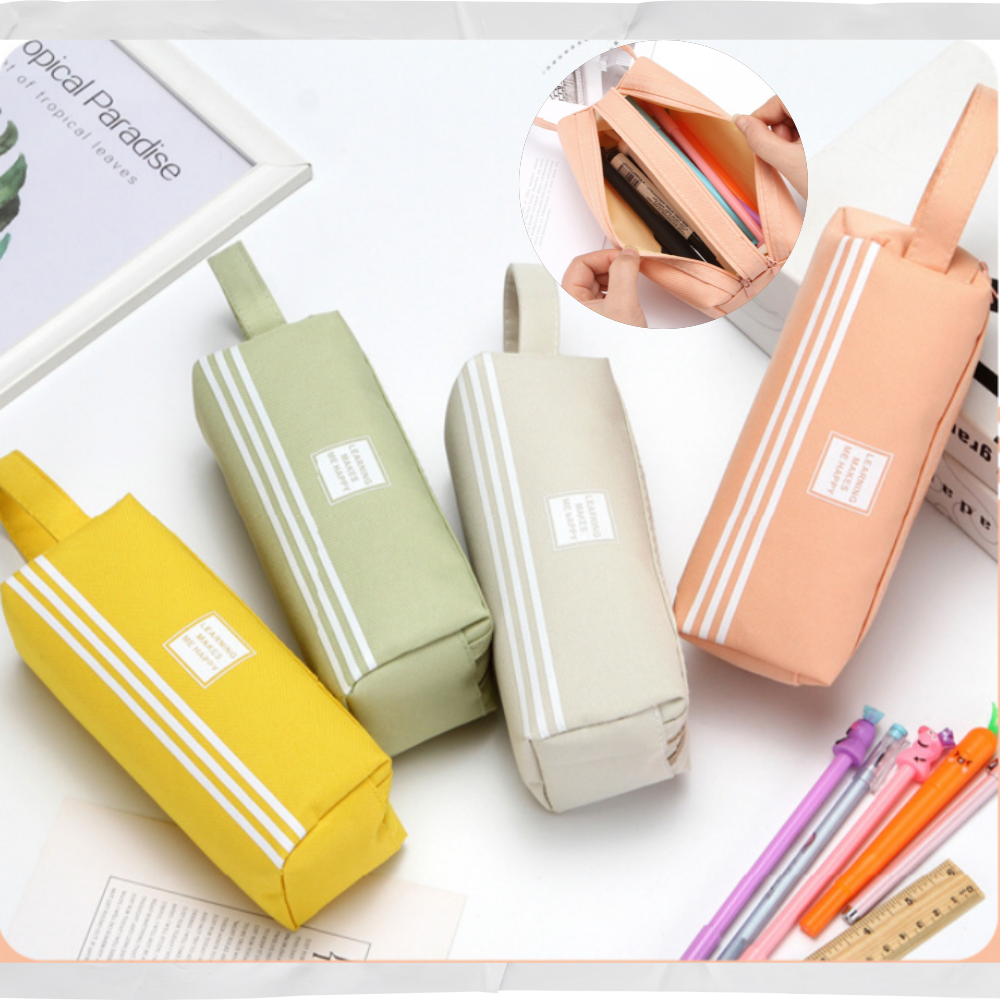 LHK주연 학생필통 투지퍼 대용량 손잡이 필통 펜슬케이스 펜파우치 9,500원