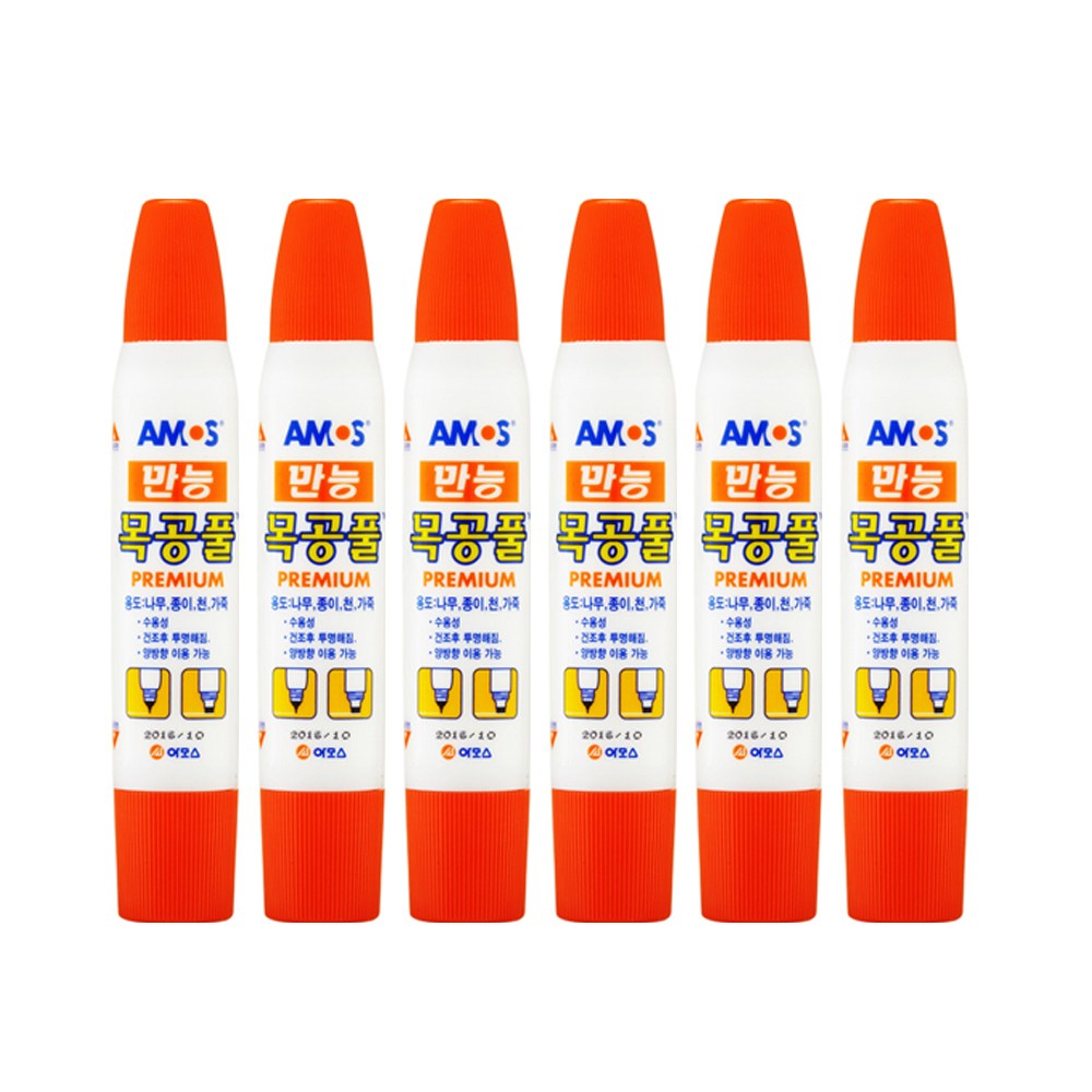 아모스 목공풀 74g X6개입, 6개, 74g 12,900원