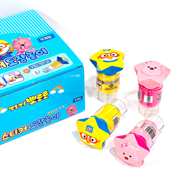 뽀로로 스티커 도장놀이 스탬프 (9개입), 단품 35,000원