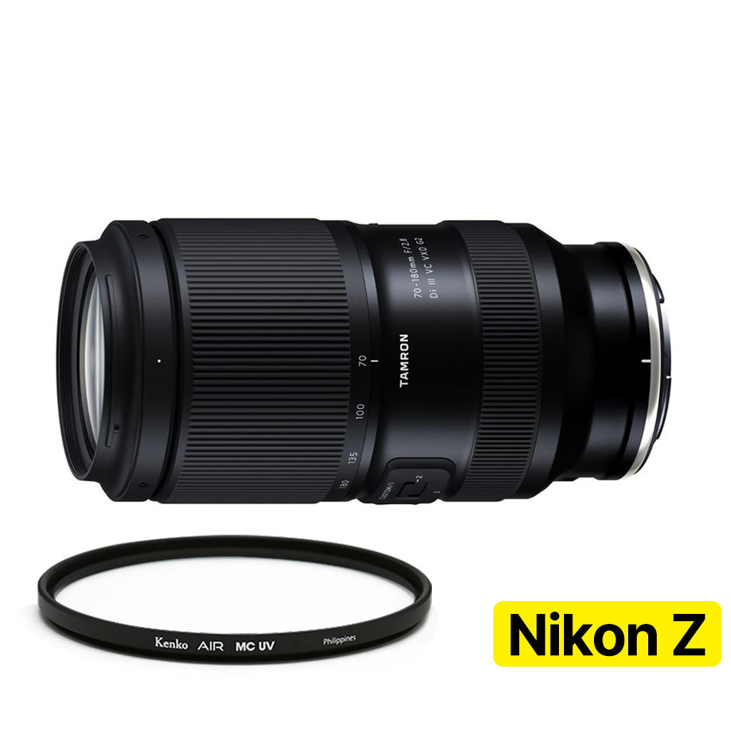 [지금사면 3년보증 + 5만P 증정] 탐론 70-180mm F/2.8 Di III VC VXD G2 A065Z 니콘 Z마운트 렌즈 + 겐코 AIR MCUV 67mm, 단일상품, 현재가 1,657,000원
