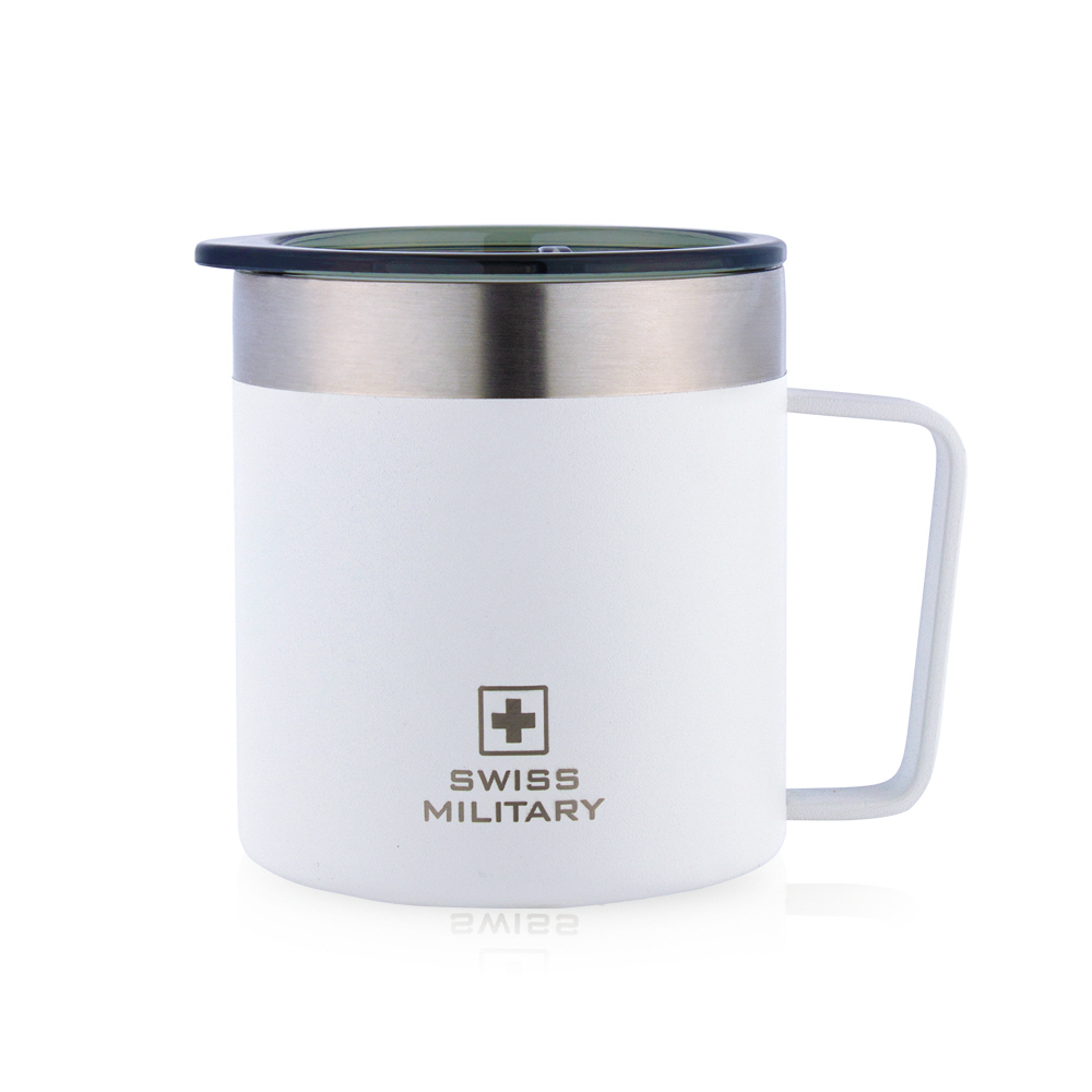 스위스밀리터리 보온보냉 베른 캠프 머그 350ml, 스노우화이트, 1개 12,570원