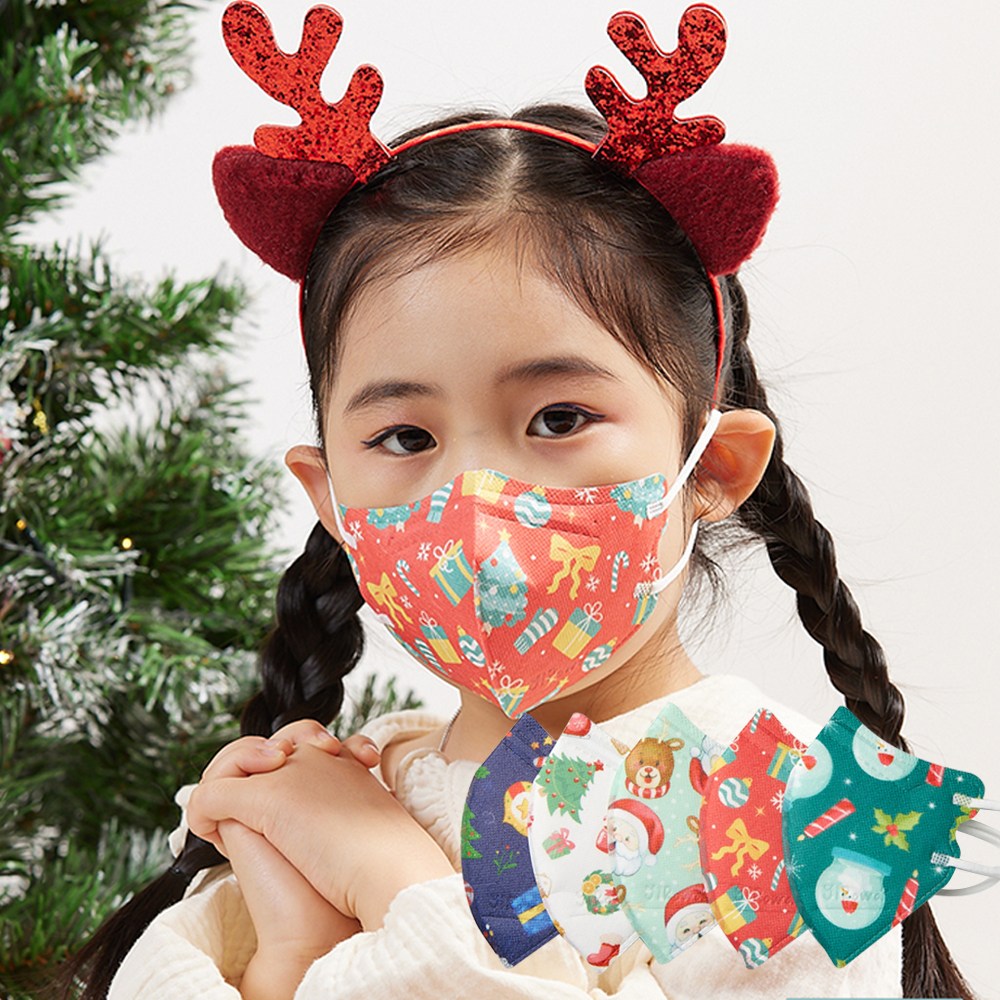 이로와 크리스마스 마스크 (5매 x 10세트) 50매 / 4중필터 초소형 소형 유치원 어린이집 40,700원