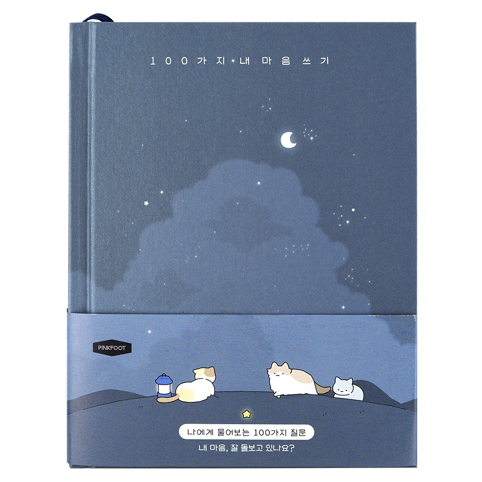 핑크풋 100가지 내 마음 쓰기 자문자답 다이어리 9,000원