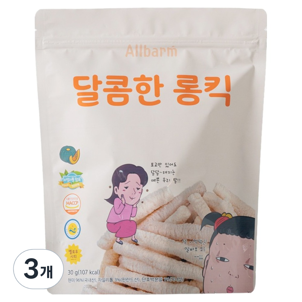 Allbarm 달콤한 롱킥, 단호박맛, 30g, 3개 7,800원