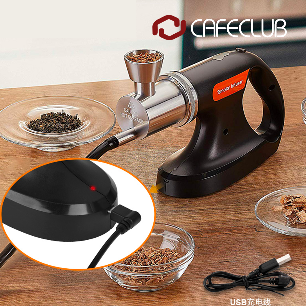 카페클럽 충전식 스모킹건 훈연기 칵테일 바베큐, 카페클럽 스모킹건 [USB충전], 1개, 기본색 73,000원