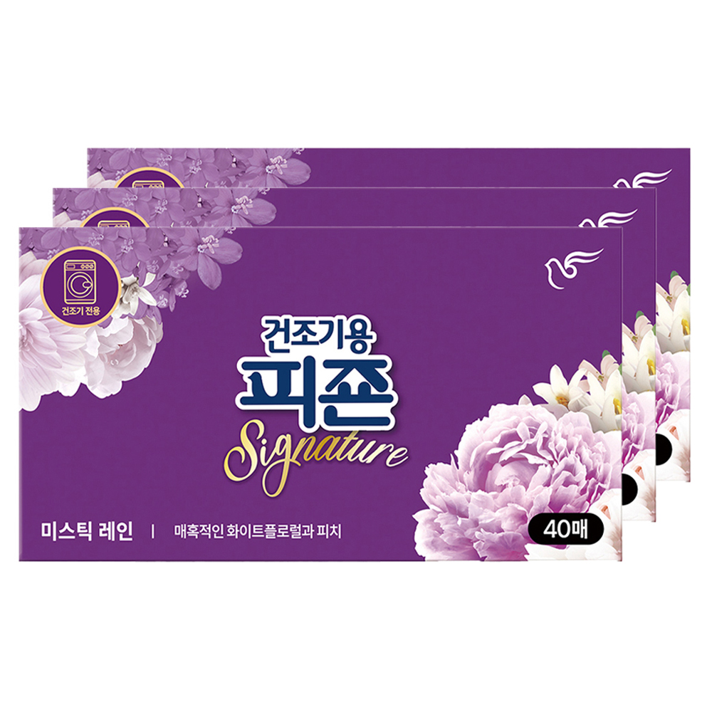 피죤 시그니처 건조기용 섬유유연제 시트 미스틱 레인향 본품 14,750원