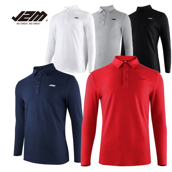 제이투엠골프 베이직맨 카라넥 기모긴팔티셔츠_202M 99,000원