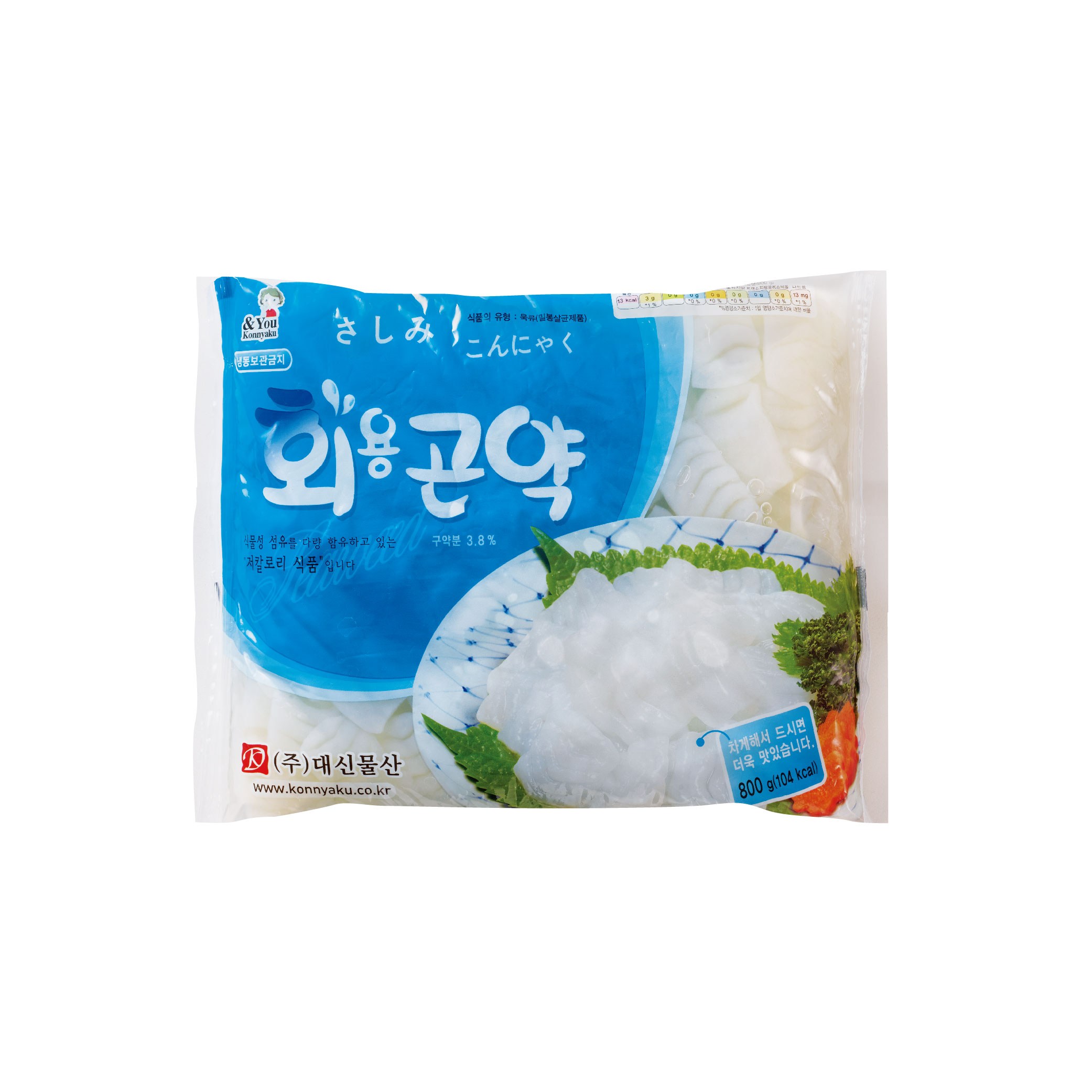 회용곤약 800g x 10개 100g 10Kcal 곤약초밥 회 사시미 대용량 곤약, 10개, 800g 28,710원