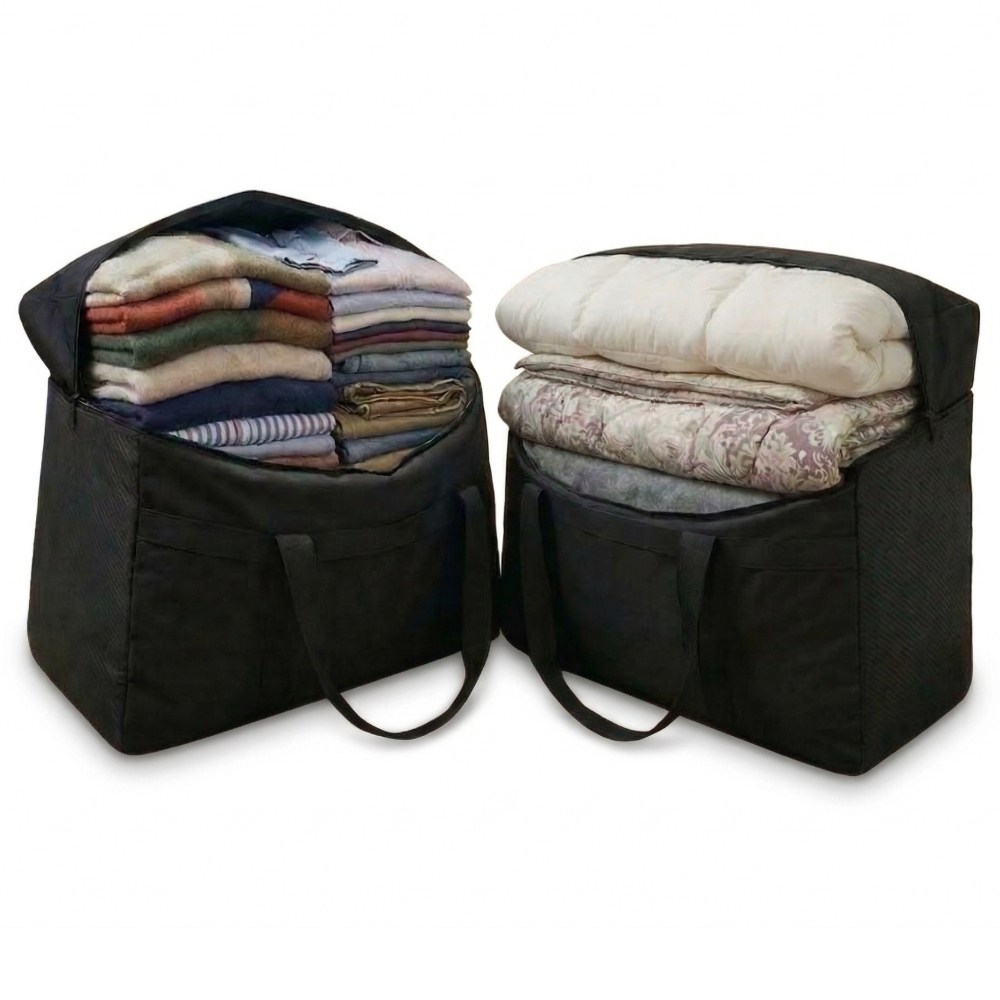 케디브 튼튼한 대용량 방수 이사 이불 가방 옥스포드, 2개, 블랙 13,000원