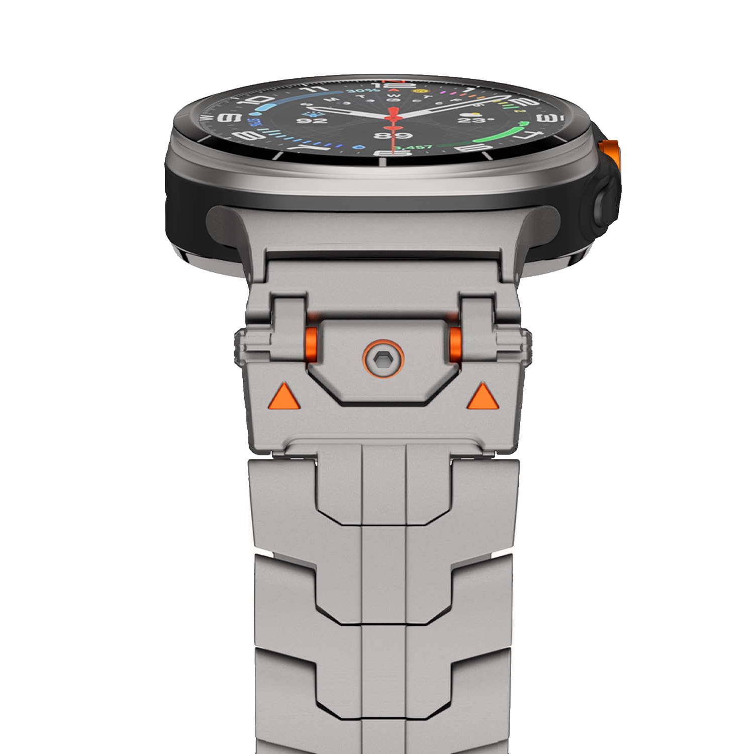 갤럭시워치 울트라 호환 스테인리스 메탈 스트랩 티타늄 스타일 시계줄 아이언맨 스트랩, 1개, 티타늄 35,800원