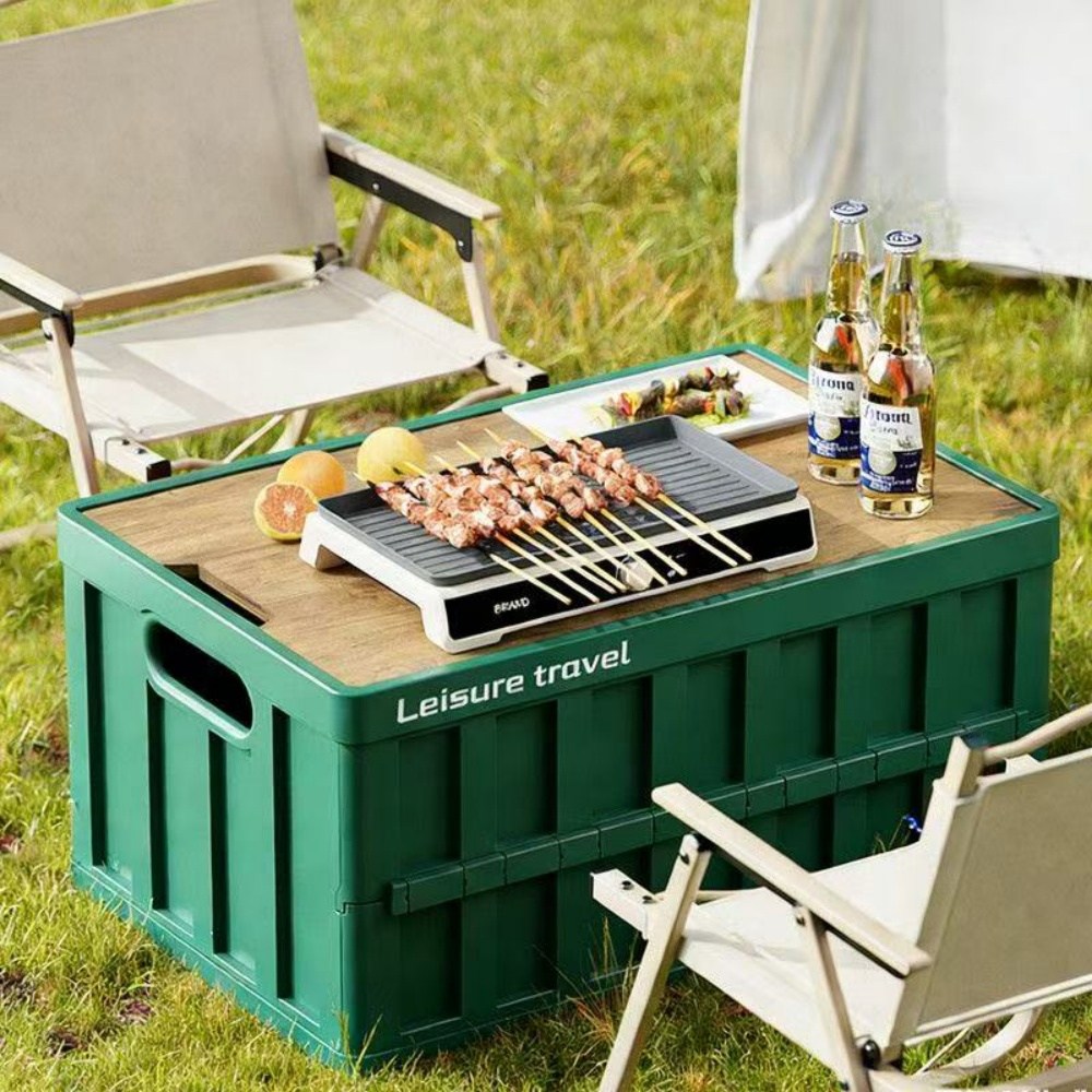 캠핑 폴딩박스 수납박스 대형 다용도 캠핑박스 견고한, 1개, 1단, 그린 18,800원
