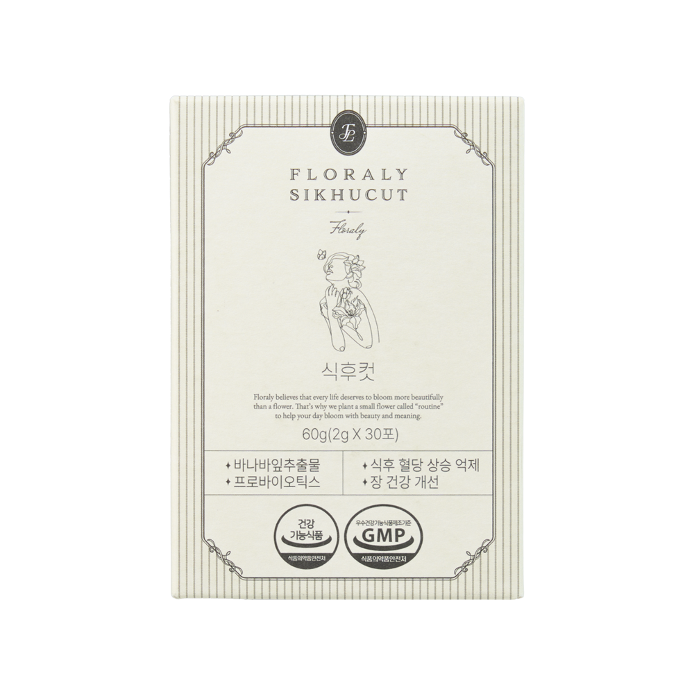 [플로랄리] 식후컷, 혈당 유산균 프로바이오틱스 스틱 30포 (30일분), 1개, 60g 19,300원