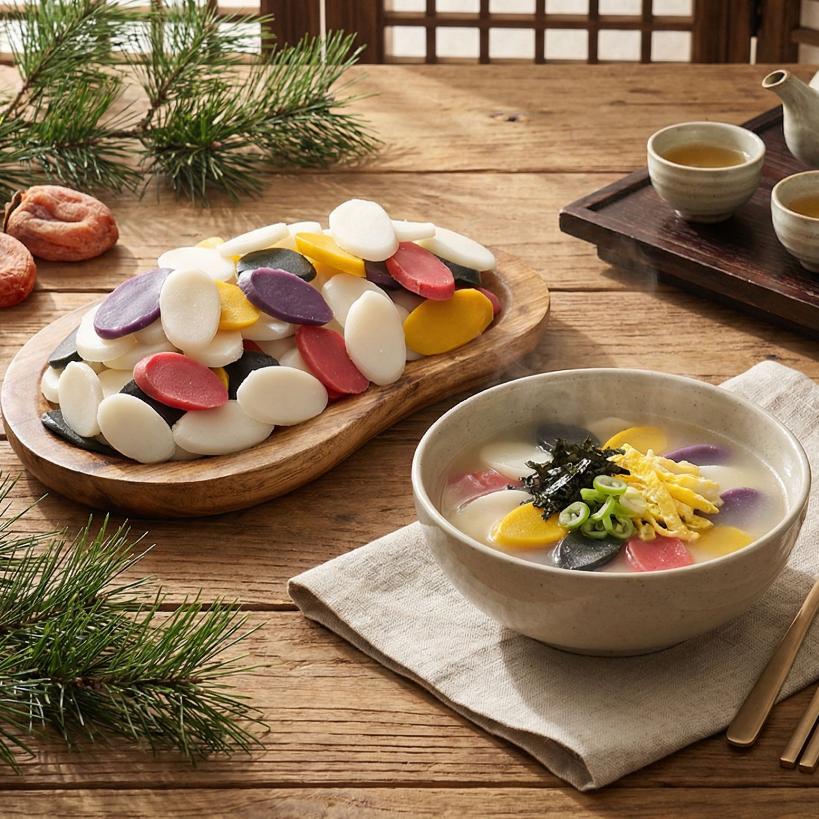 [명인이 만드는] 오색영양떡국 - 색깔별 건강 재료로 만든 프리미엄 수제 떡국 (1400G), 7개 34,400원