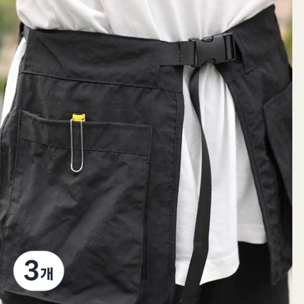 캔버스 바리스타 공방 실용성가득 카페 공방 꽃집 심플3포켓앞치마 38,430원