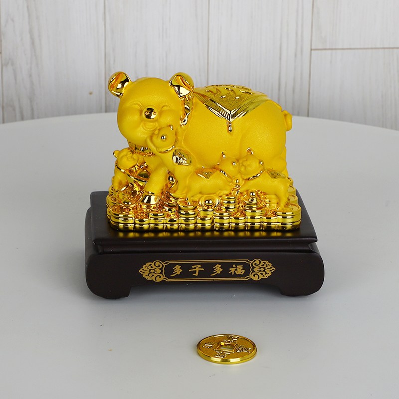 데일리데코 황금복 돼지가족-소 인테리어소품 저금통 150x150x100 29,900원