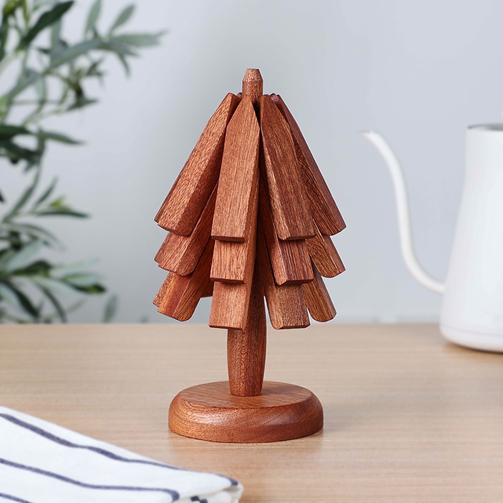 홈인홀 스탠딩 트리 나무 냄비받침 우드 접이식 냄비 받침대 집들이선물 답례품 26,900원