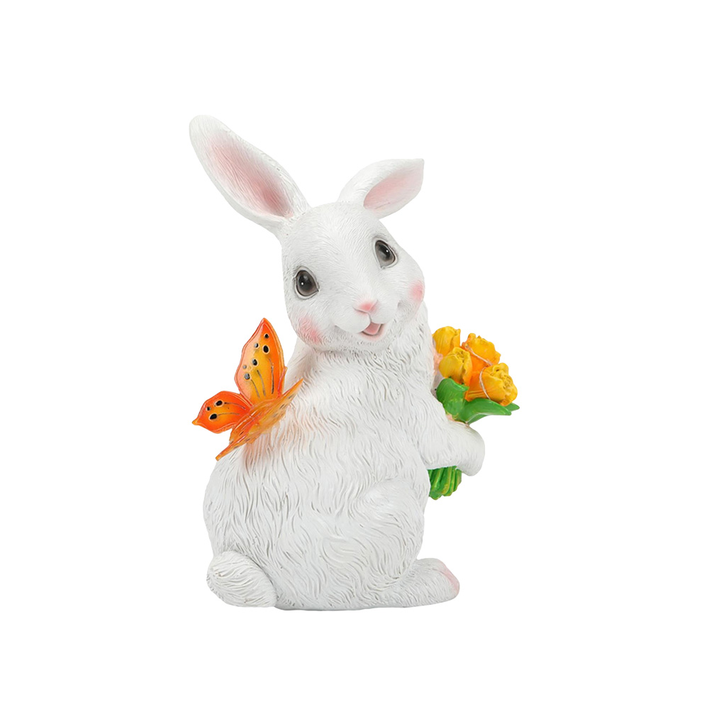 HK.sell 샤샤 애니멀 태양광 정원등 야외 조명등 정원소품, 화이트 토끼 24,800원