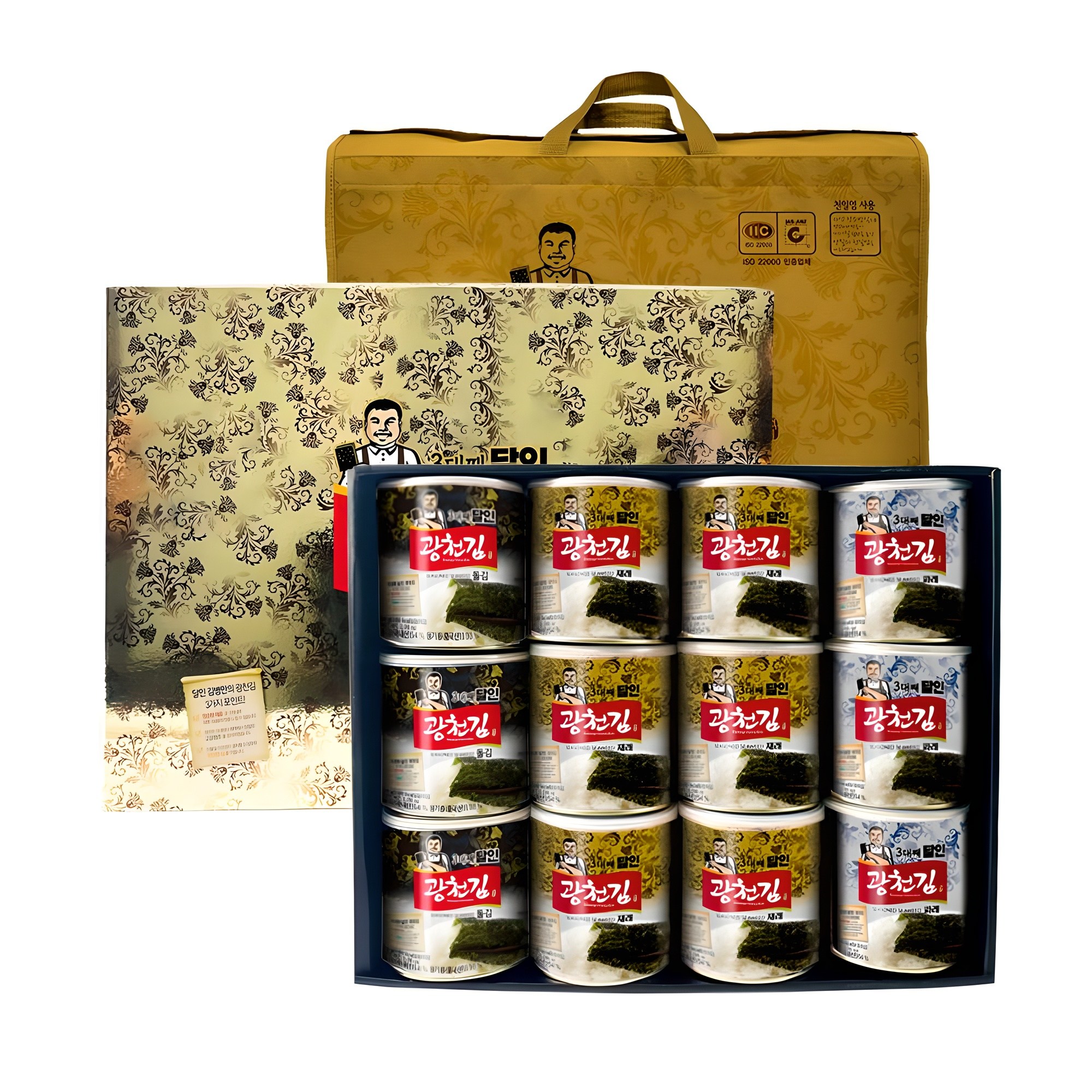 광천김 3대째 달인 캔김 혼합 선물세트 2호, 1개 46,140원