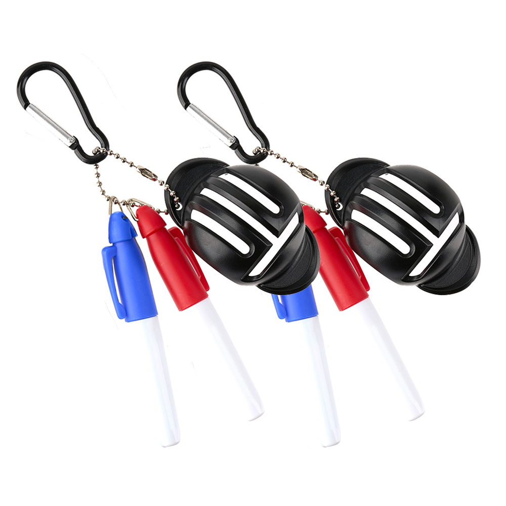 그린유니언 골프 T형 볼 라이너 + 마킹펜 2p + 카라비너 2세트입, 블랙, 1세트 8,900원