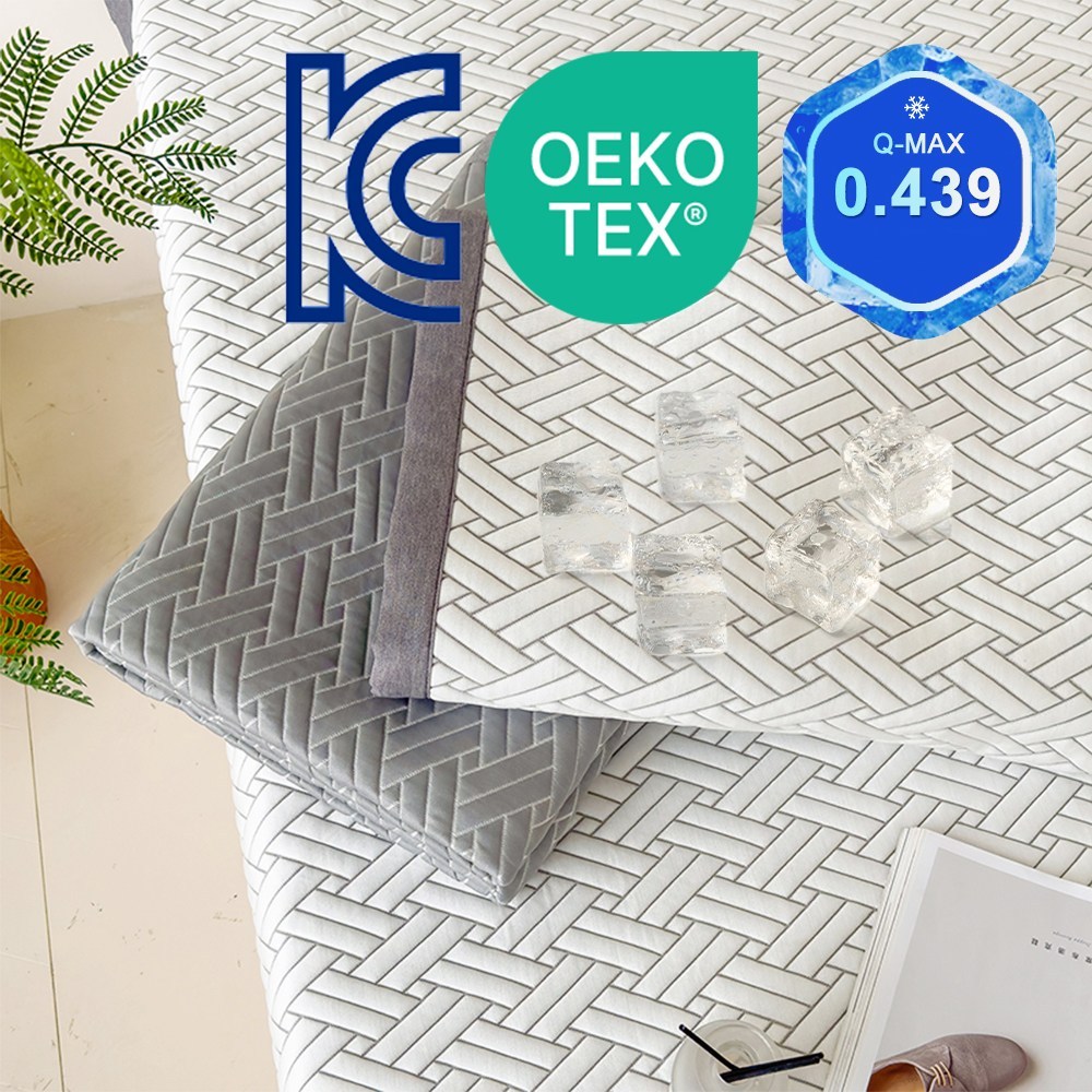 한정특가 Cozy Aura 여름 냉감 침대 패드 얼음 쿨매트 고정밴드형 KC인증, 그레이 43,600원