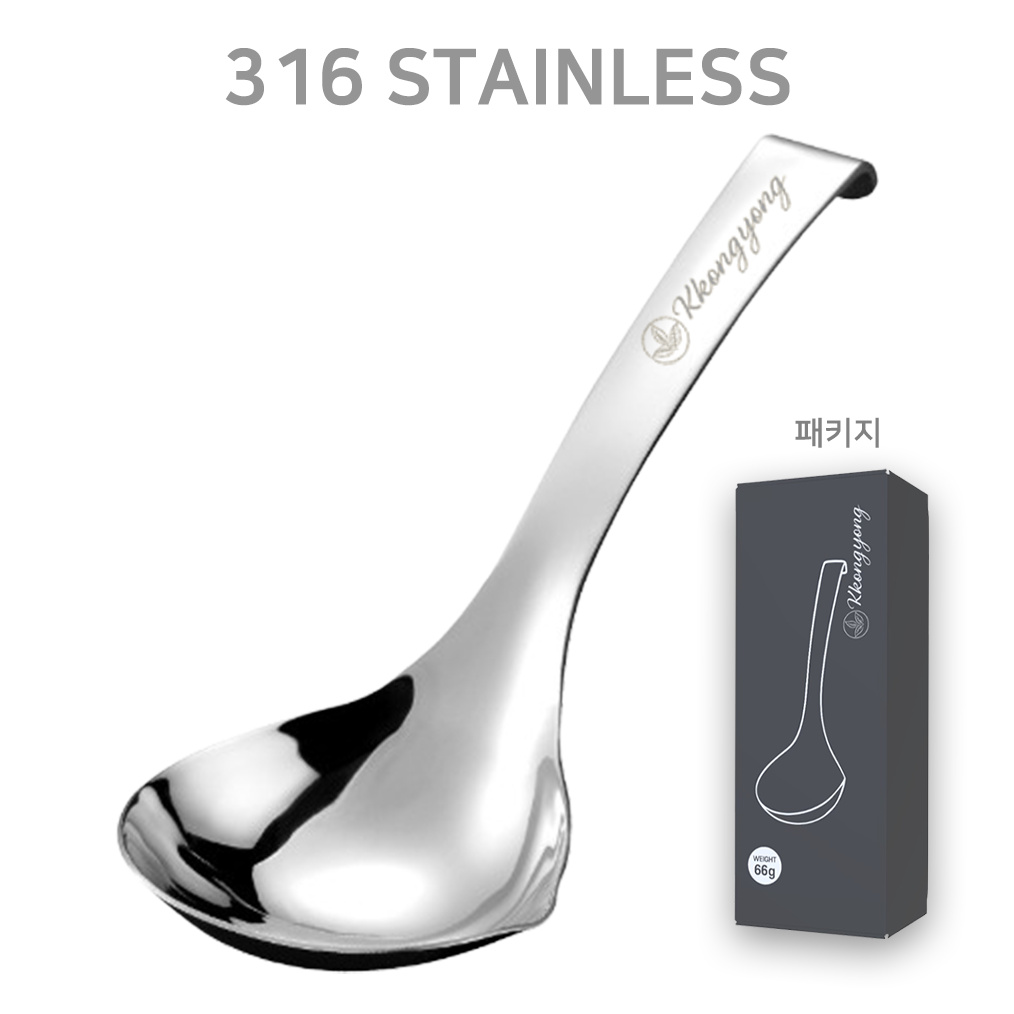 꽁용 스텐 미니 국자 스테인레스, 1개, 실버 15,900원