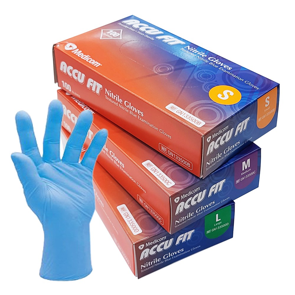 아큐핏 식품용 니트릴장갑 블루 100매, 블루, L, 100개, 현재가 6,700원