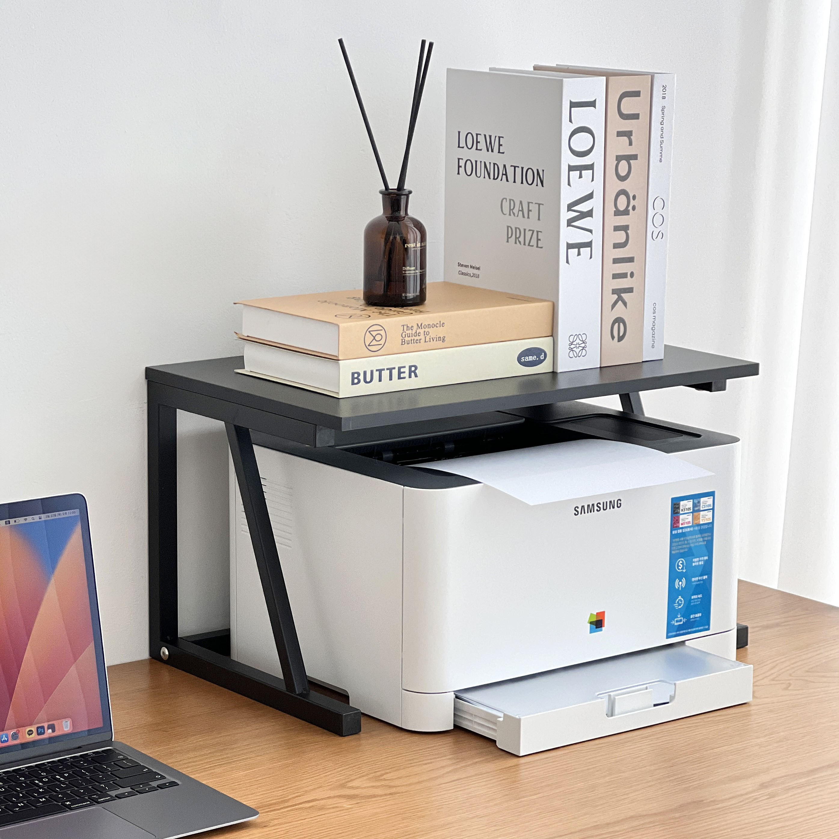 리츠센 책상 프린터 복합기 받침대 2단 선반 스몰 27,500원