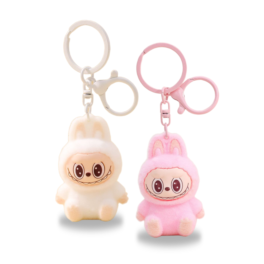 슈퍼해피 귀여운 인형 캐릭터 키링 2개 세트 귀여운 가방고리 털복숭이 악세사리 키홀더 13,900원