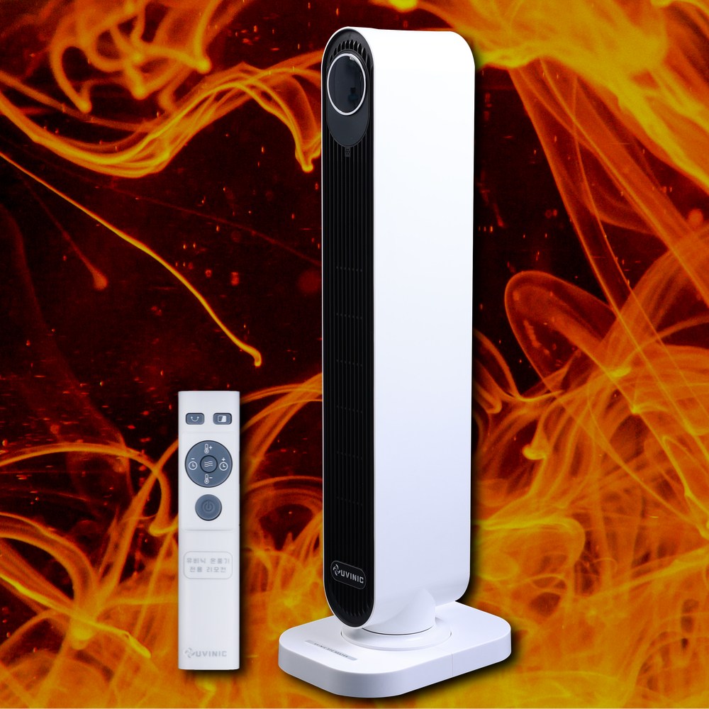 유비닉 저소음 전기 온풍기 가정용 사무실 PTC 난로 히터 타워형 79,000원