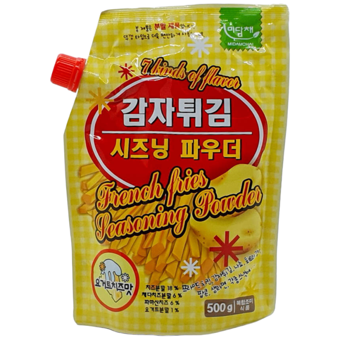 푸드코리아 미담채 감자튀김 시즈닝 파우더 요거트치즈맛 500g 1BOX(10개입) 80,000원
