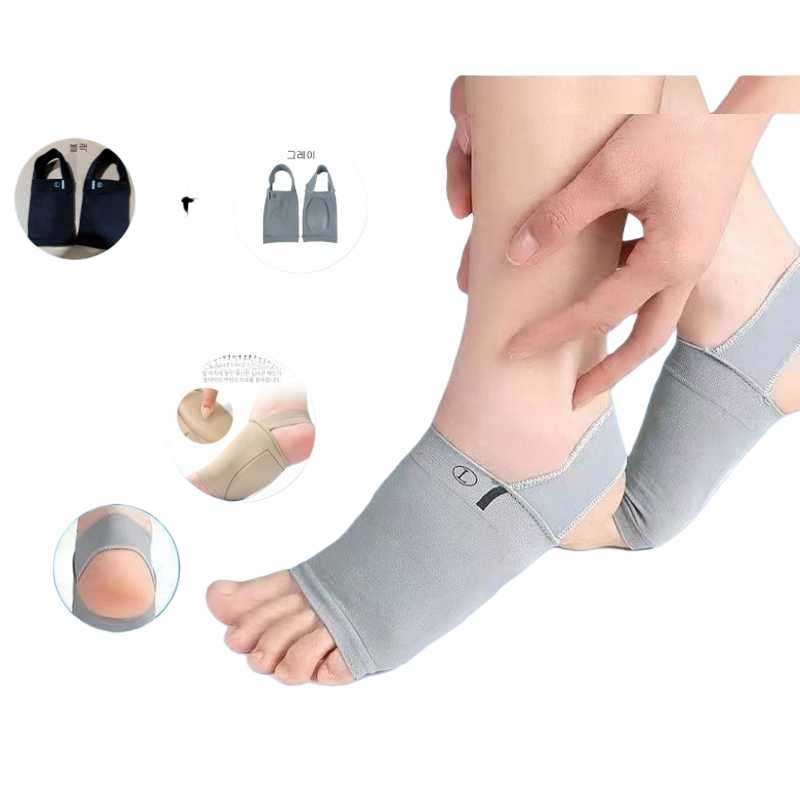 [1+1] 앨오앤지 족저근막 실리콘 아치 패드 발다닥 쿠션 양말 7,900원