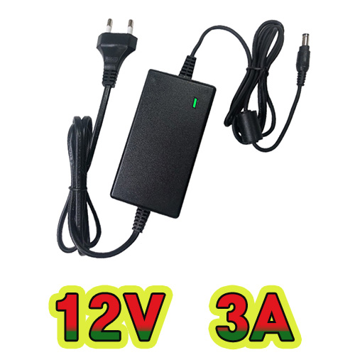 순흥전기 12V 3A 전원선일체형 어댑터, SMPS, DC12V3000mA 아답터, 직류전원장치 모니터 CCTV 전원 7,700원