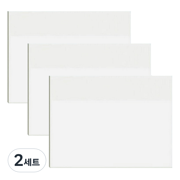 마다꾸미 포스트잇 오답노트 점착식 메모지 L, 투명, 2세트, 150개입, 현재가 26,700원