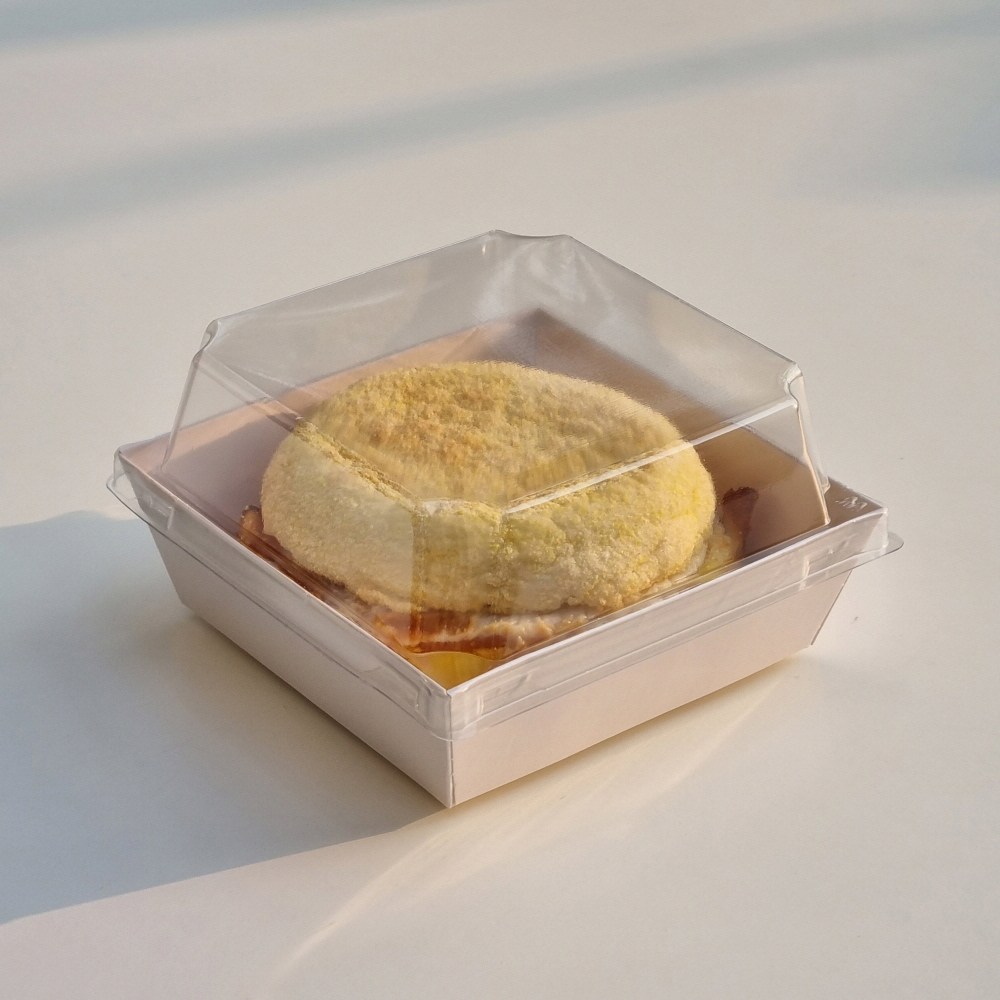 키친코디 크라프트 샌드위치 포장용기 미니 정사각 105*105*35mm 화이트, 1세트, 100개 24,300원