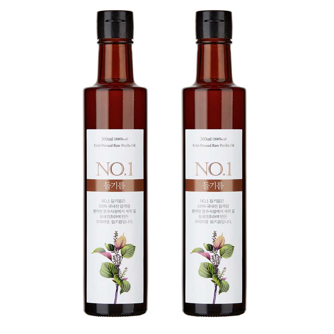 앤오일 국산 저온압착 들기름, 300ml, 2개 45,430원