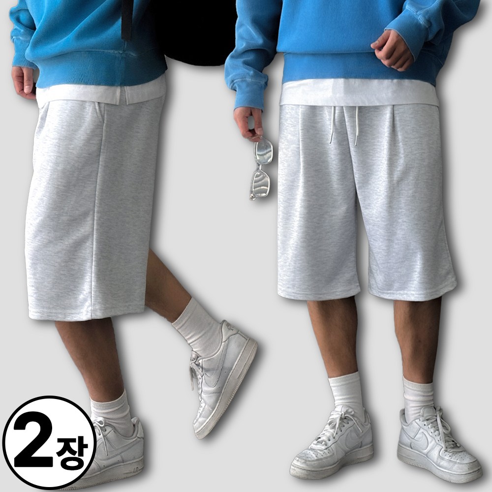 빠델 1+1당일출고 버뮤다팬츠 남자 짐웨어 헬스 운동복 6부 와이드반바지 39,590원